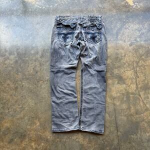 Vintage y2k Faded Grey‎ Rock Revival Blue Jeans